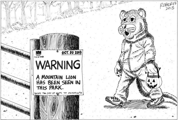 Editorial Cartoon: Fear the mountain lion?